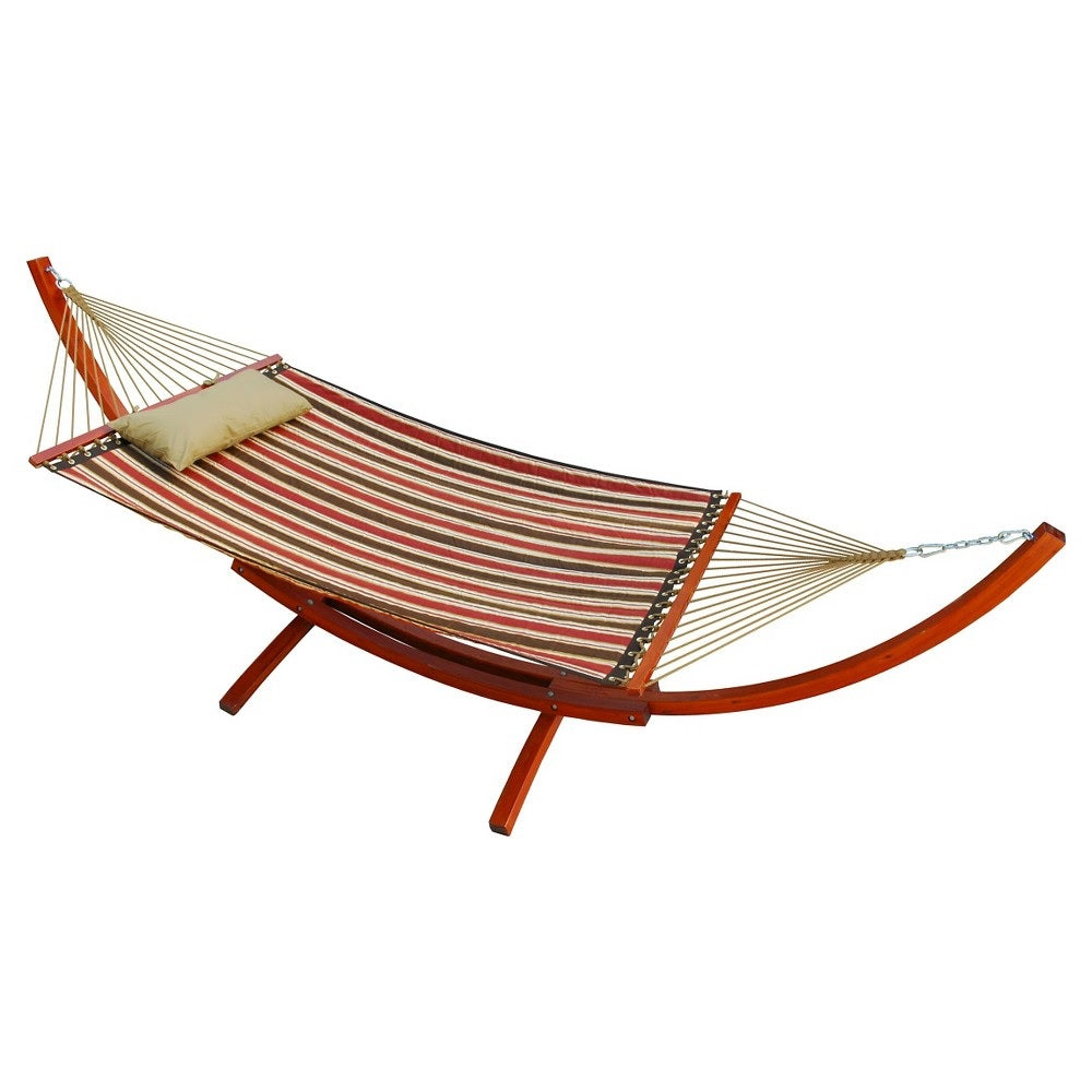 2-Point Quilted Hammock with Arc Frame Combination