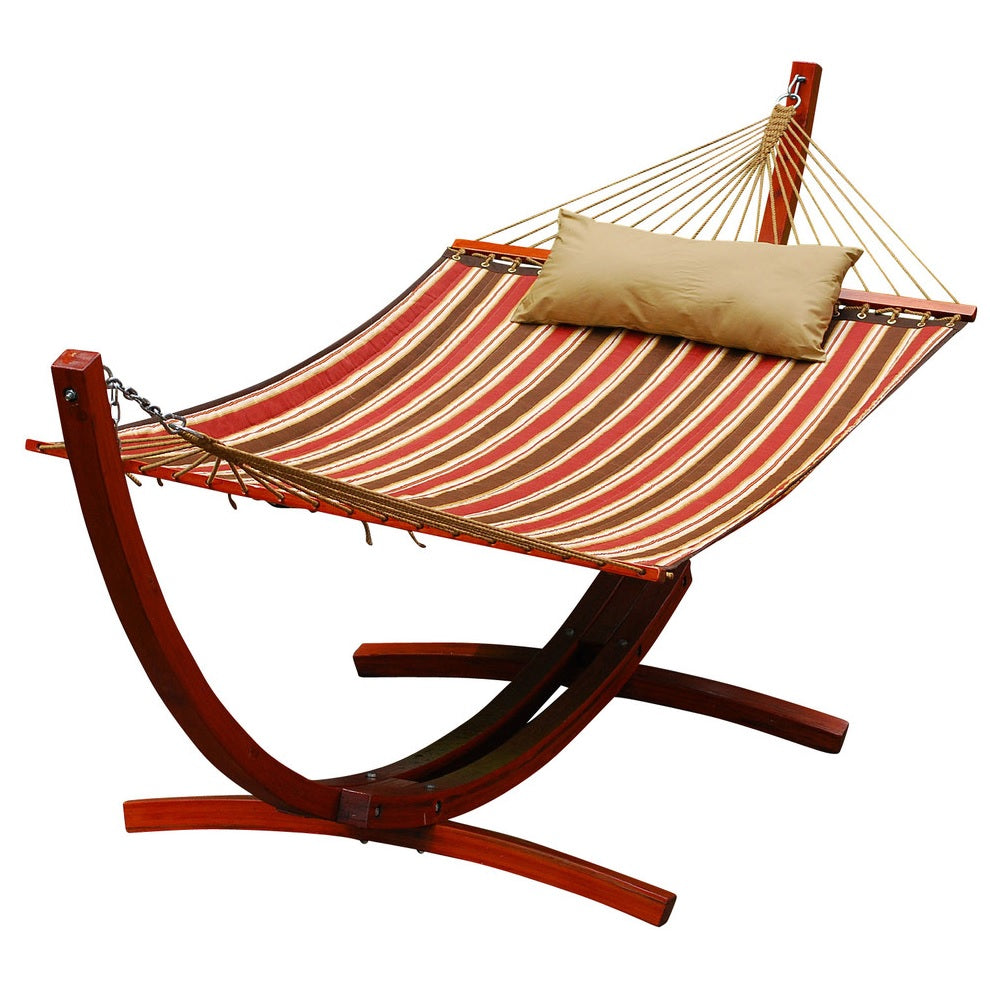 2-Point Quilted Hammock with Arc Frame Combination