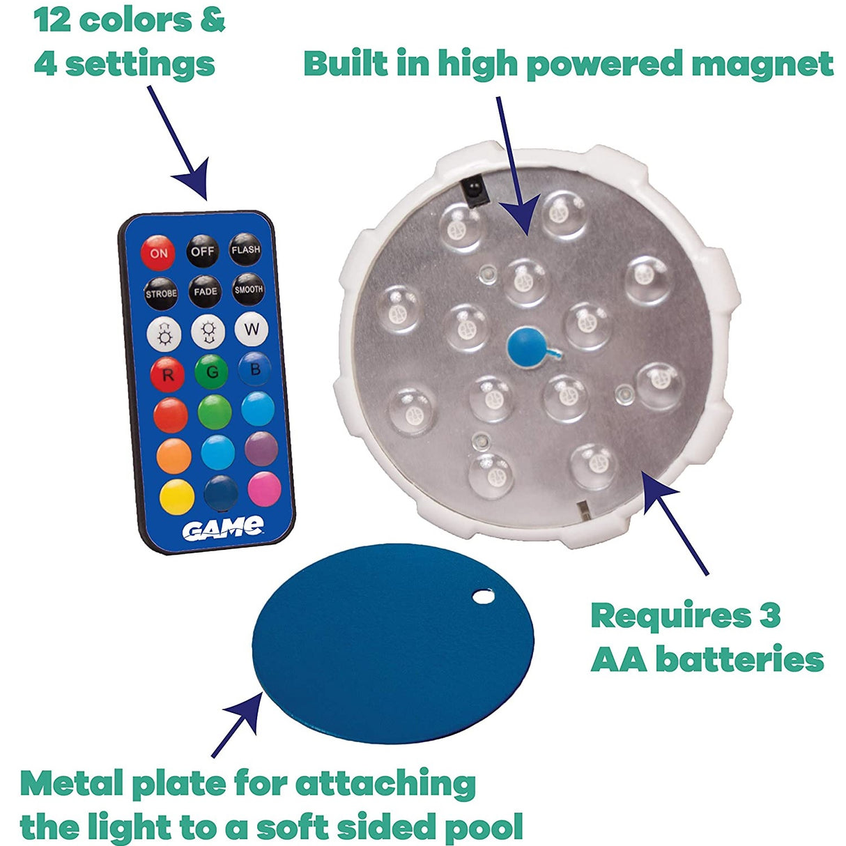 LED Color Changing Pool Light from GAME