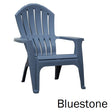 Bluestone colored Adirondack chair.