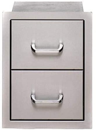 Bull Stainless Steel Accessory Storage Double Drawers