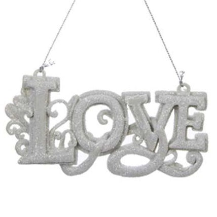 Ornaments read "LOVE" or "PEACE" or "JOY" or "HOPE."