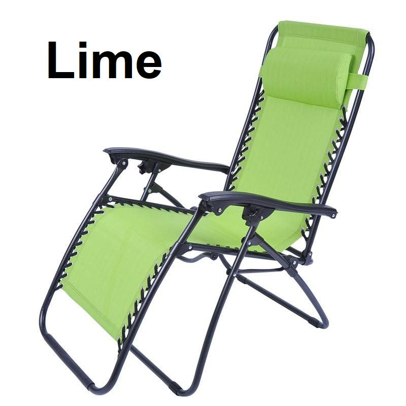 Lime Green folding chair.