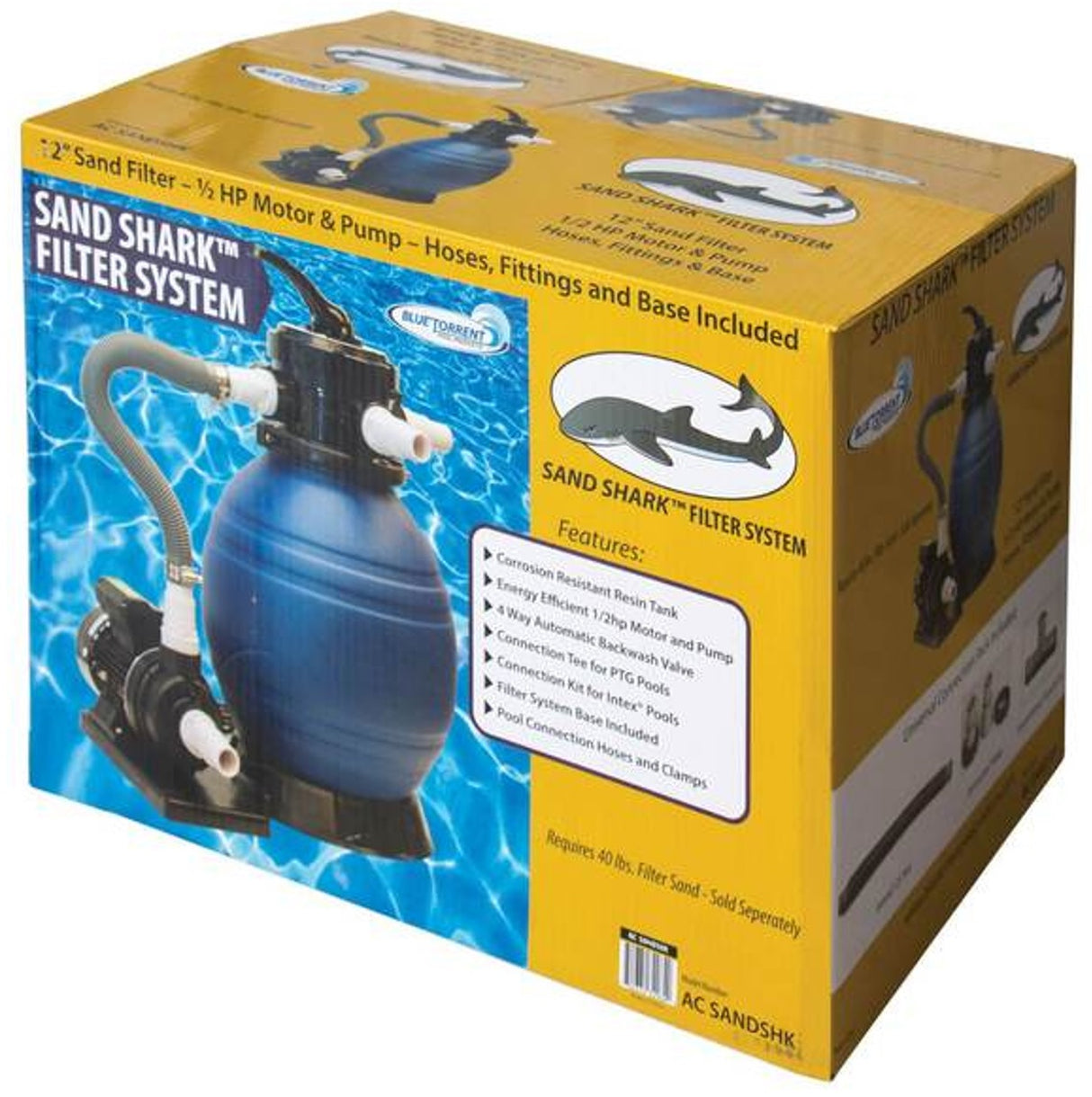 1/2 HP Sand Shark Sand Filter System