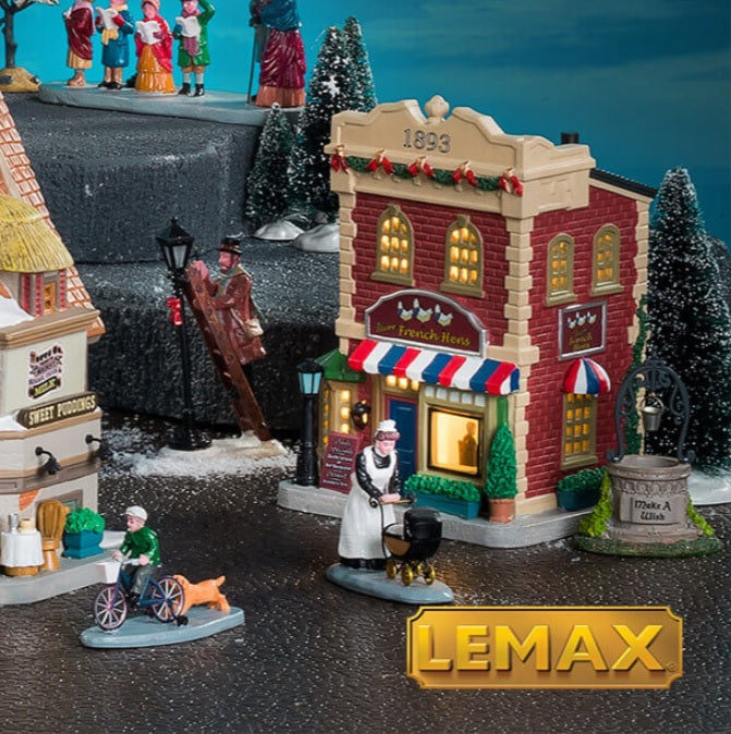 Lemax Caddington Village Lighted Building: Three French Hens #95525