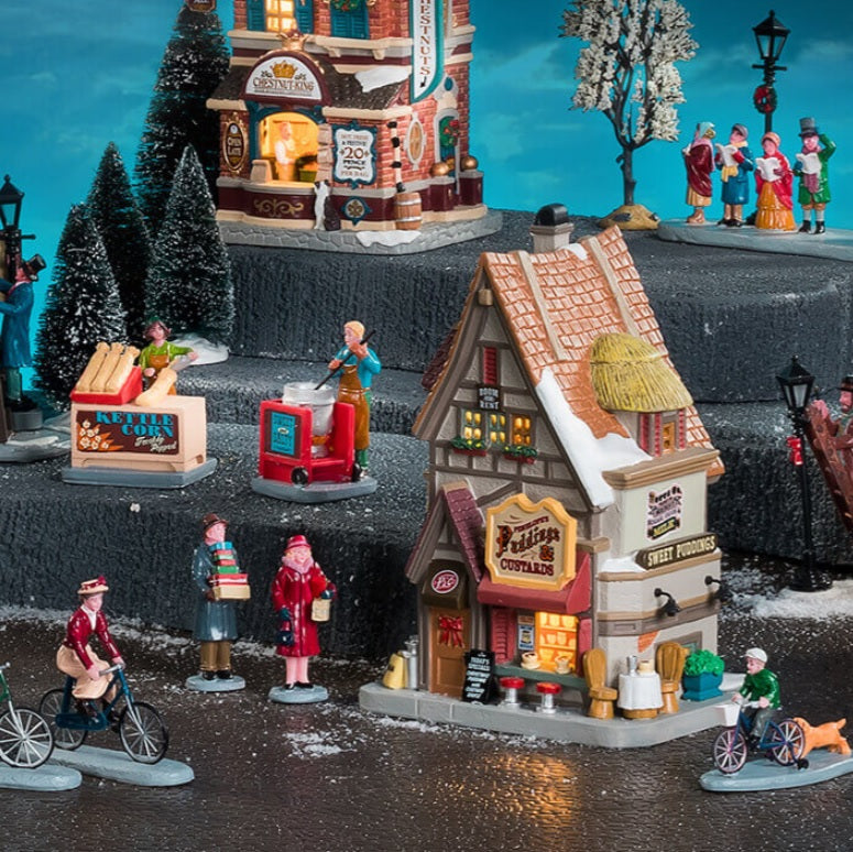 Lemax Caddington Village Lighted Building: Penelope's Pudding & Custards #95526