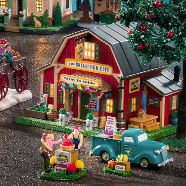Lemax Harvest Crossing Lighted Building: The Buttermilk Café #85388