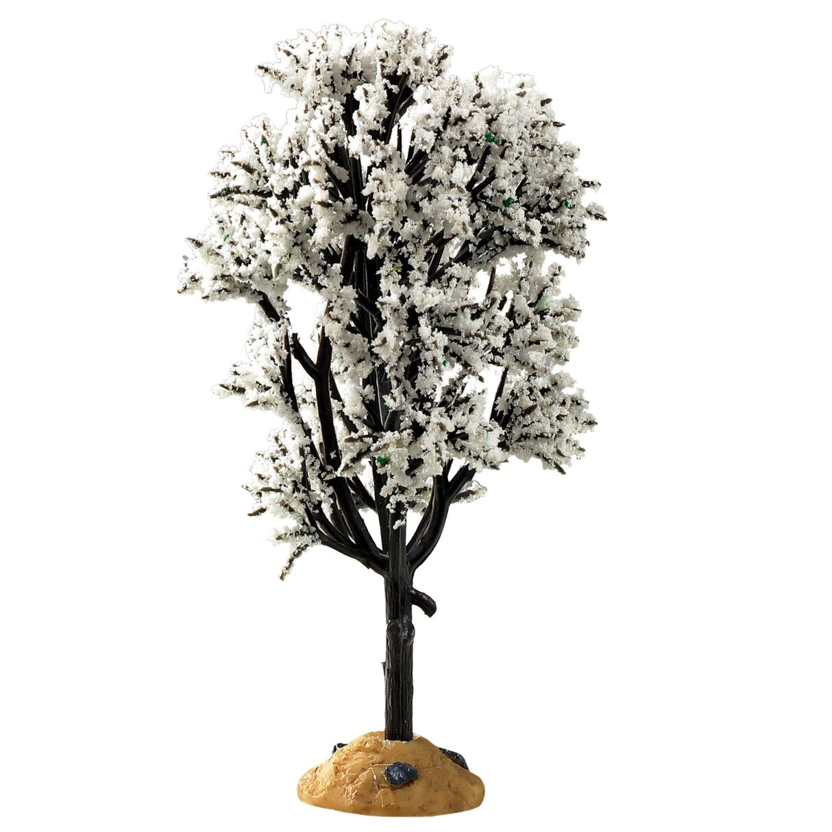 Plastic tree designed to look like a White Hawthorn tree. Perfect for a Lemax Village display
