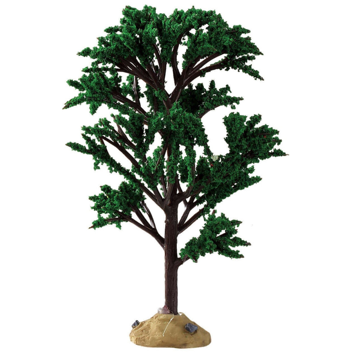 Plastic tree designed to look like a green elm tree. Perfect for a Lemax Village display