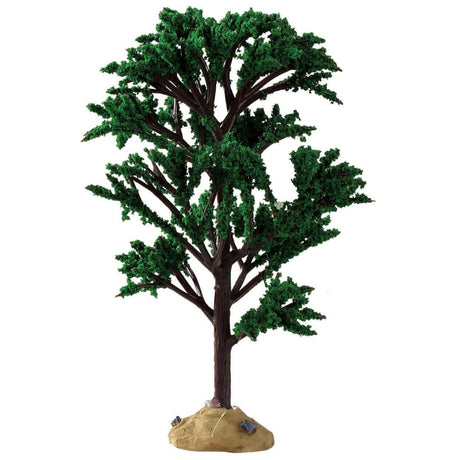 Plastic tree designed to look like a green elm tree. Perfect for a Lemax Village display