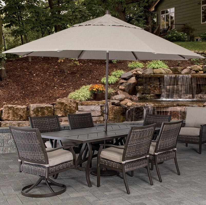 Thatcher Woven Padded Patio Dining Sets
