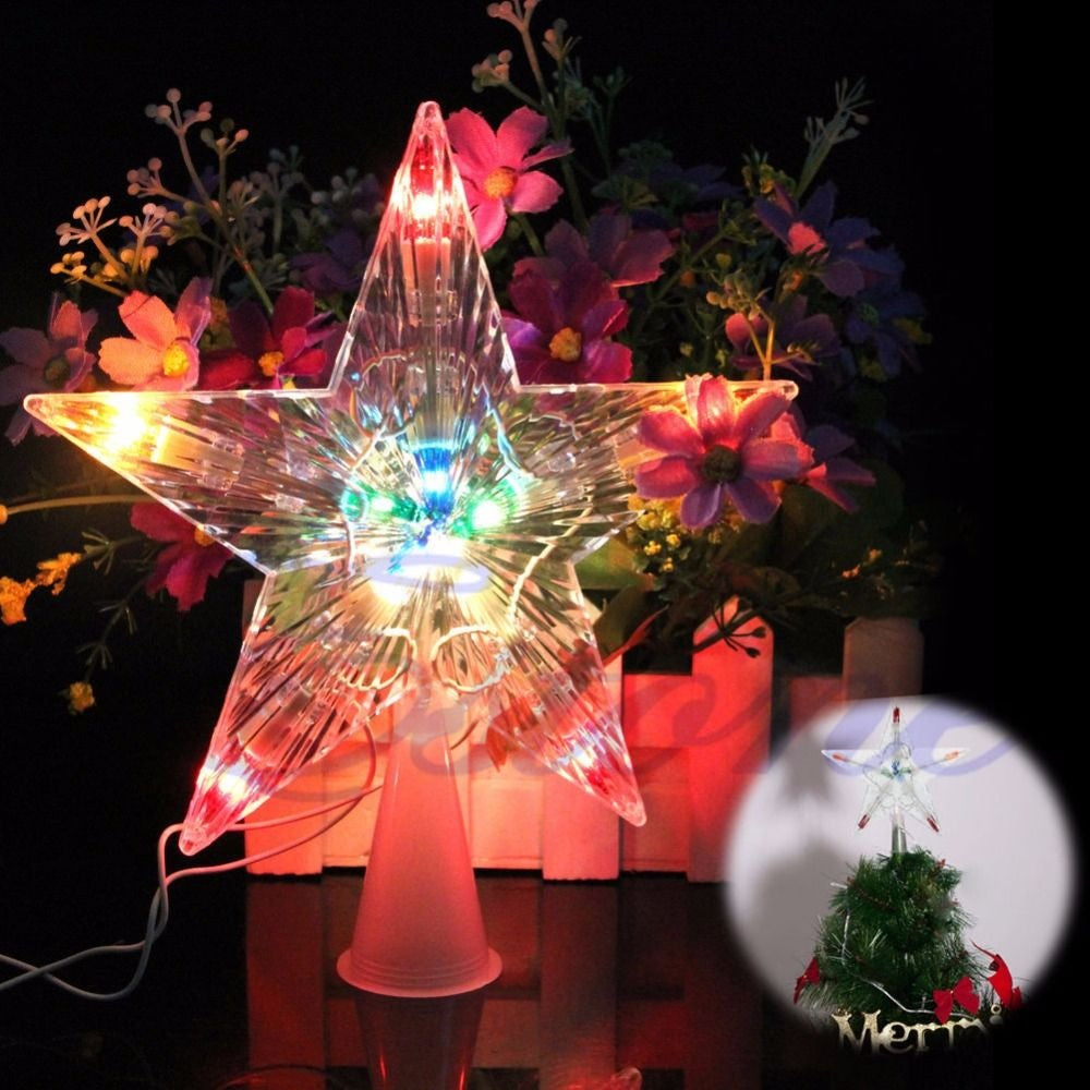 4-Function Dual Color LED Christmas Tree Topper