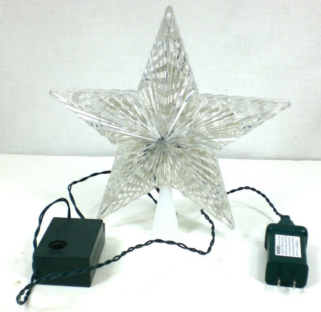 4-Function Dual Color LED Christmas Tree Topper