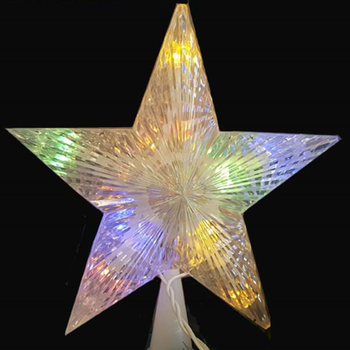 4-Function Dual Color LED Christmas Tree Topper