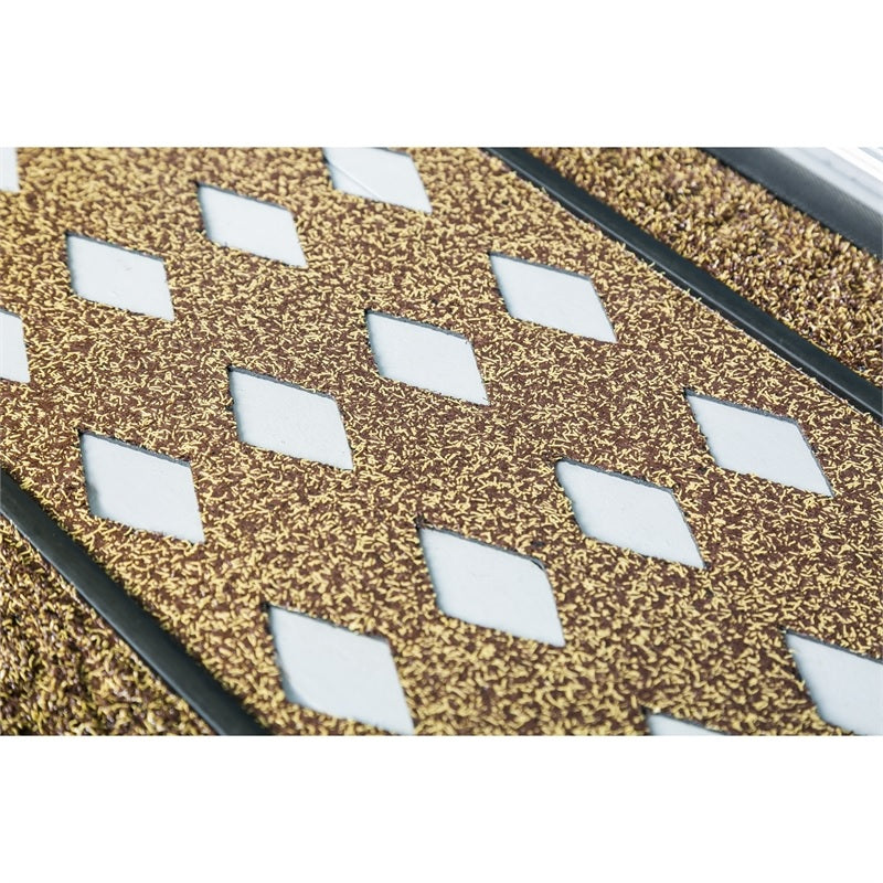 Decorative Brown Scroll Sassafras Doormat Tray