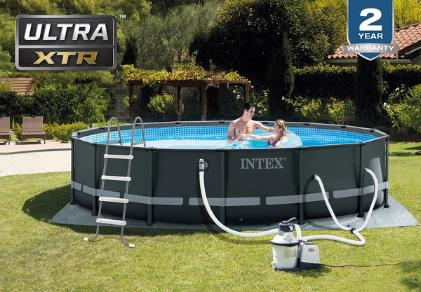 Intex 16 x 48 Ultra XTR Frame Pool Set with Sand Filter Pump American Sale