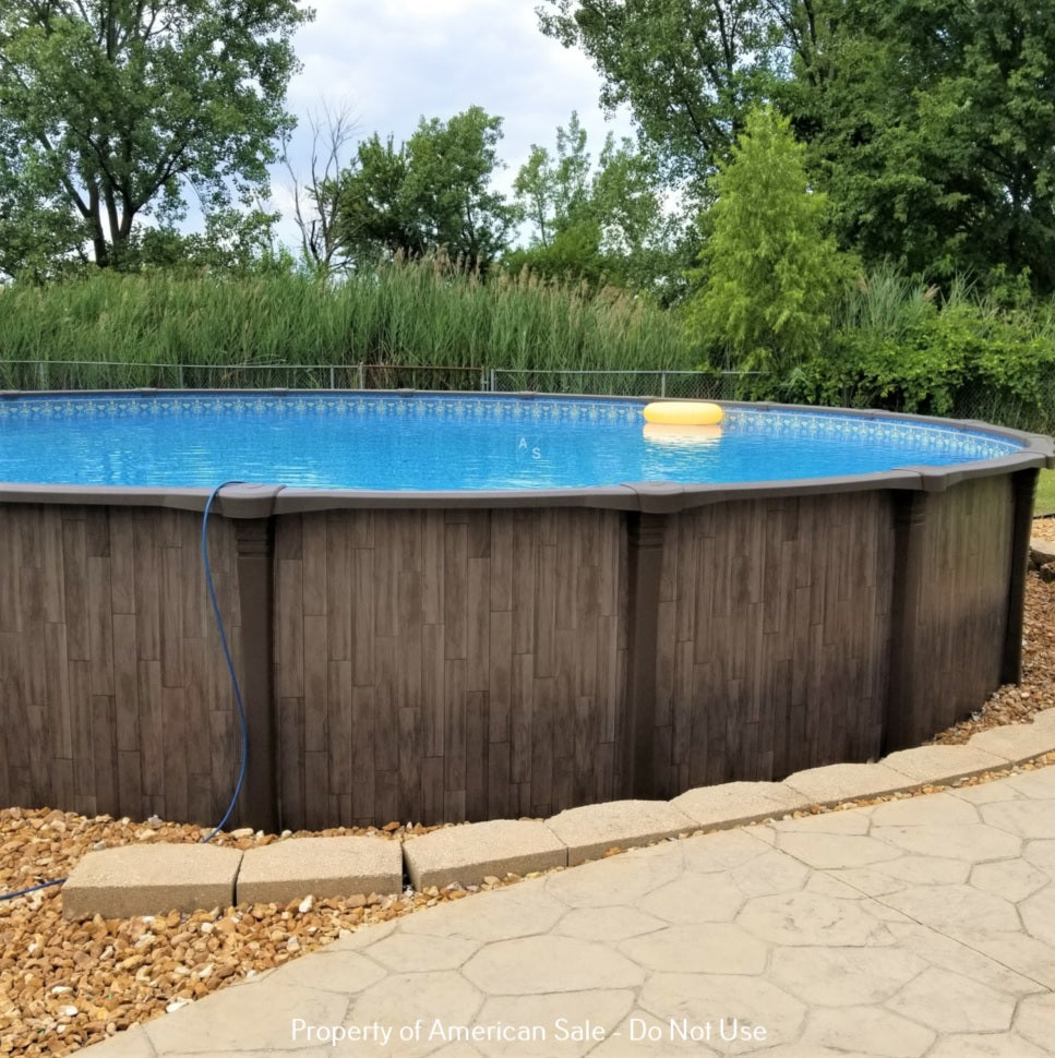 CARVIN® Woodstock 52" Round Resin Above Ground Swimming Pool