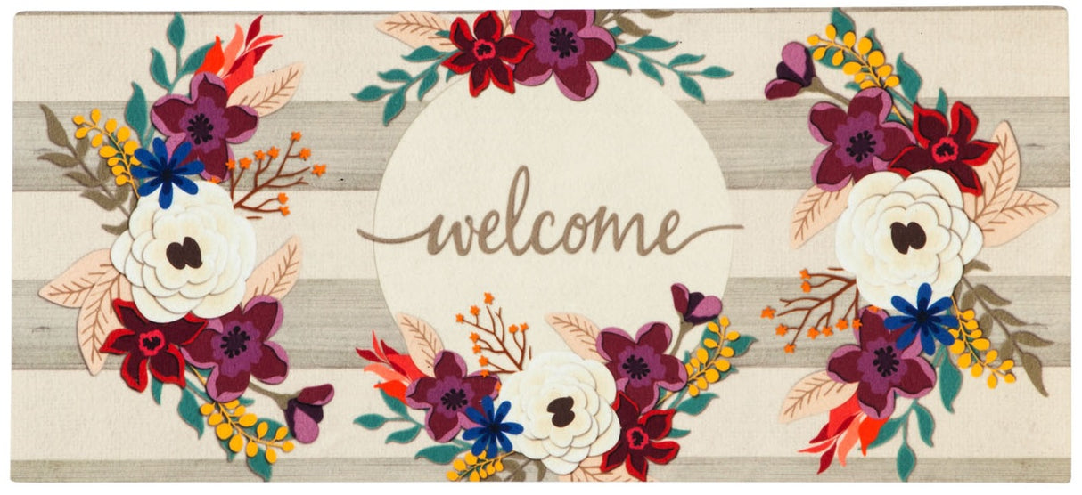 Fall Stripes Welcome Sassafras Switch Mat