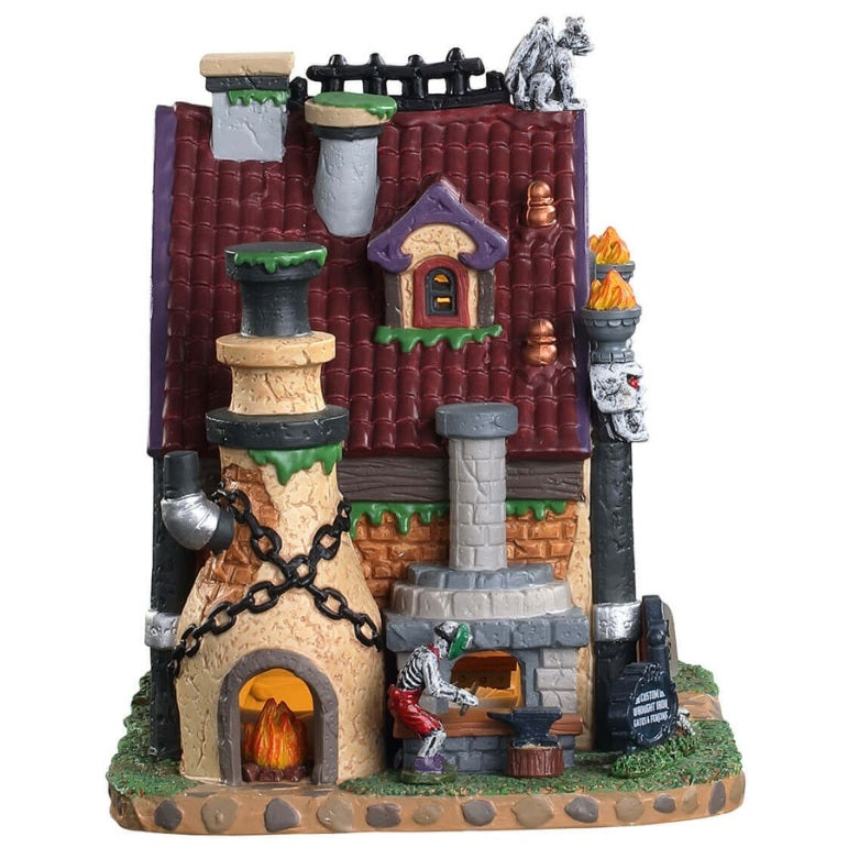 Lemax Spooky Town Death's Door Cemetery Gates #05614