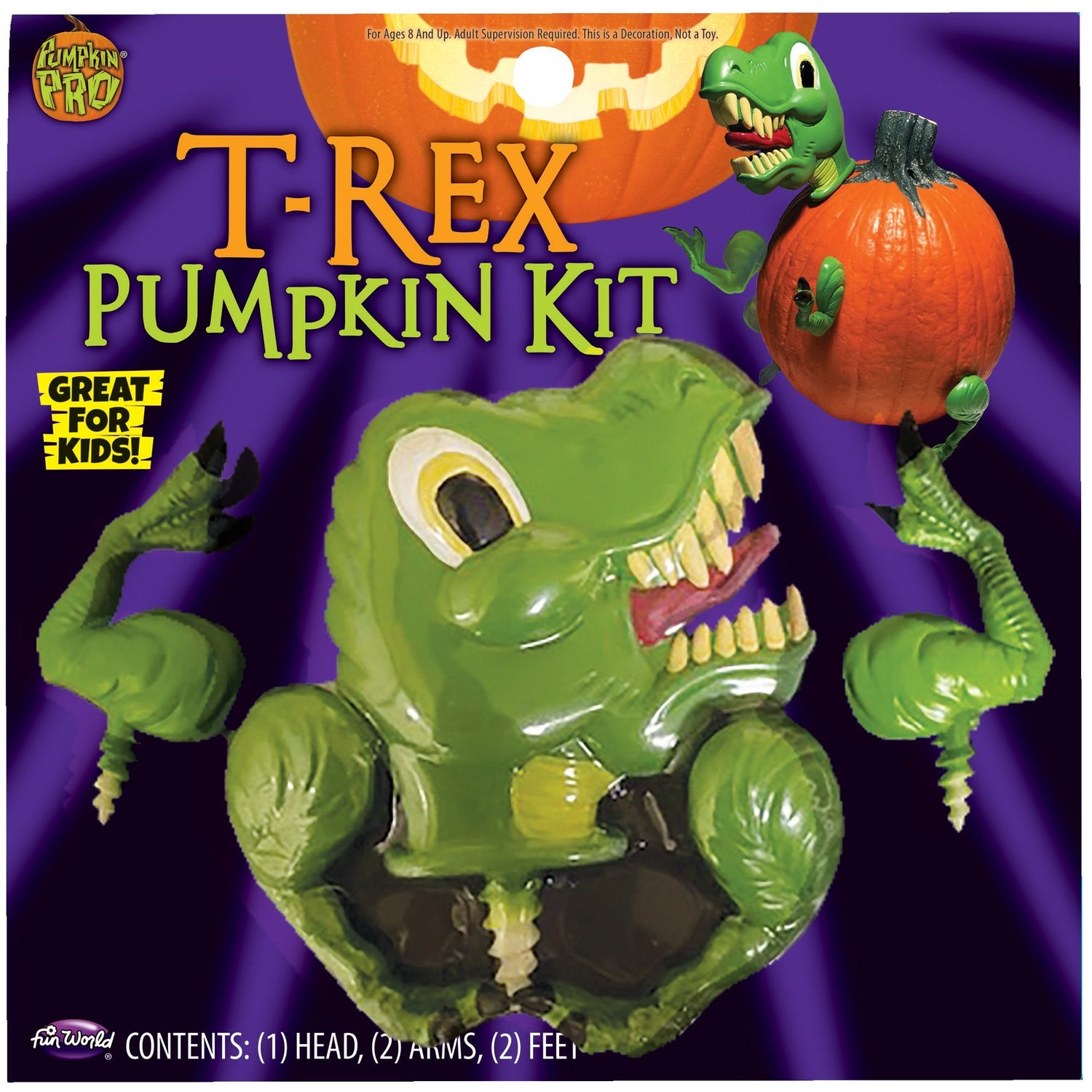T-Rex Pumpkin Decorating Kit