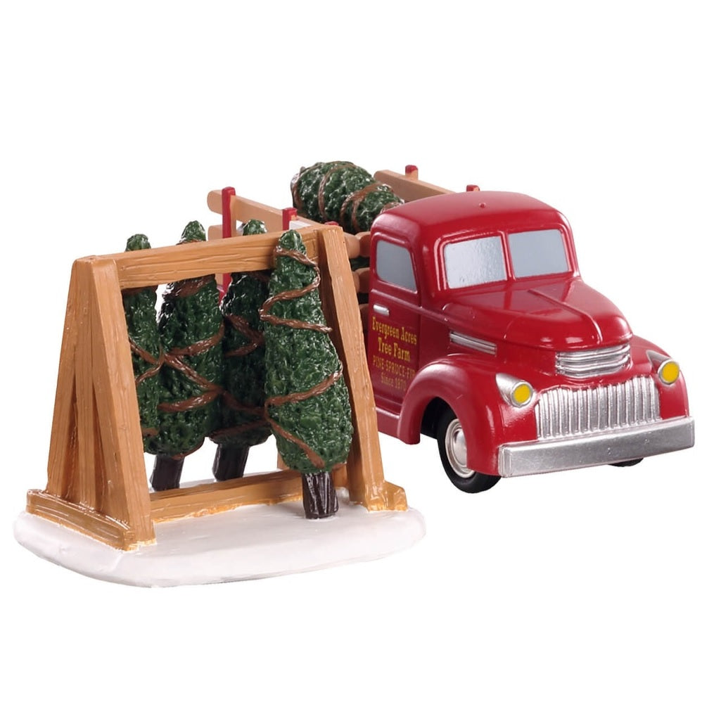 Lemax Vail Village Table Pieces: Tree Delivery, Set of 2 #93423