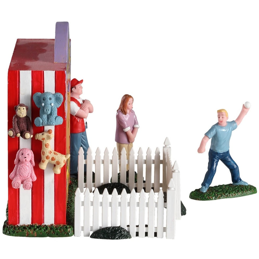 Lemax Carnival Table Pieces: Tin Can Alley, Set of 7 #93429