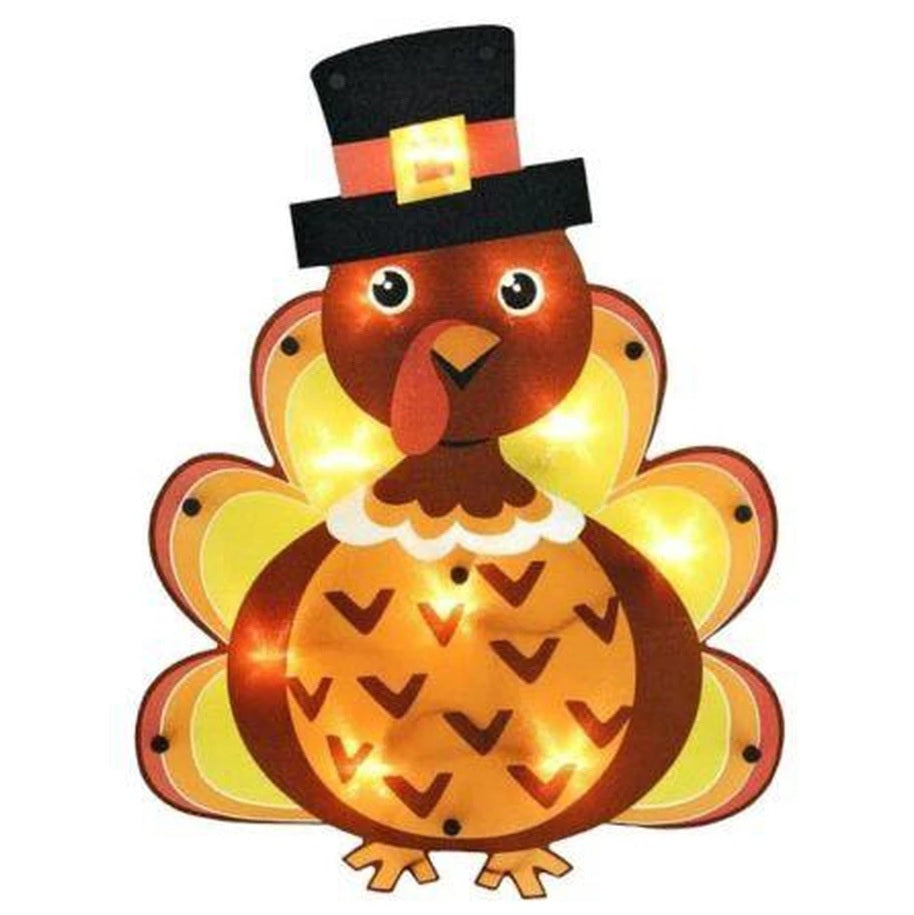 Harvest Shimmer Lighted Turkey Ornamental
