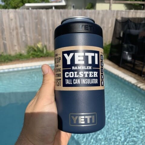 Dark Blue Yeti colster.