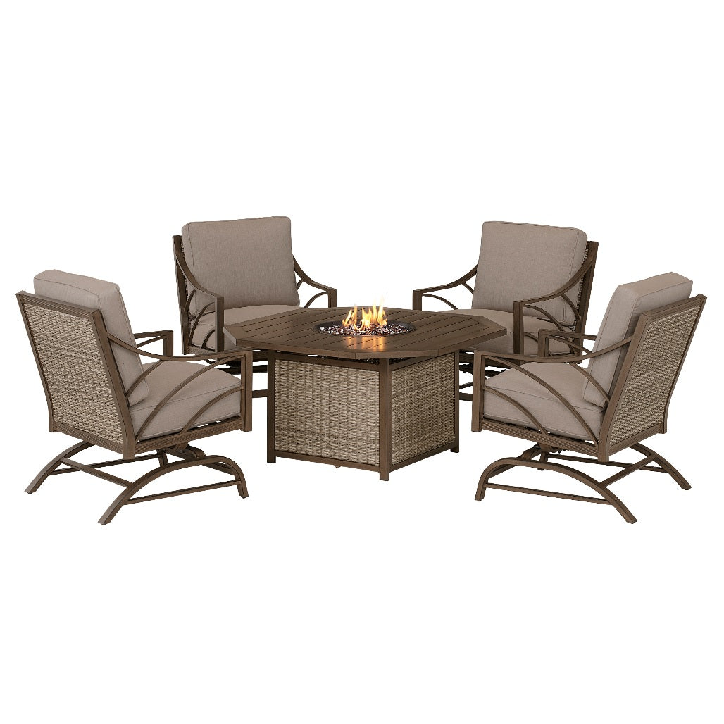 Peoria Deep Seating Fire Pit Chat Sets