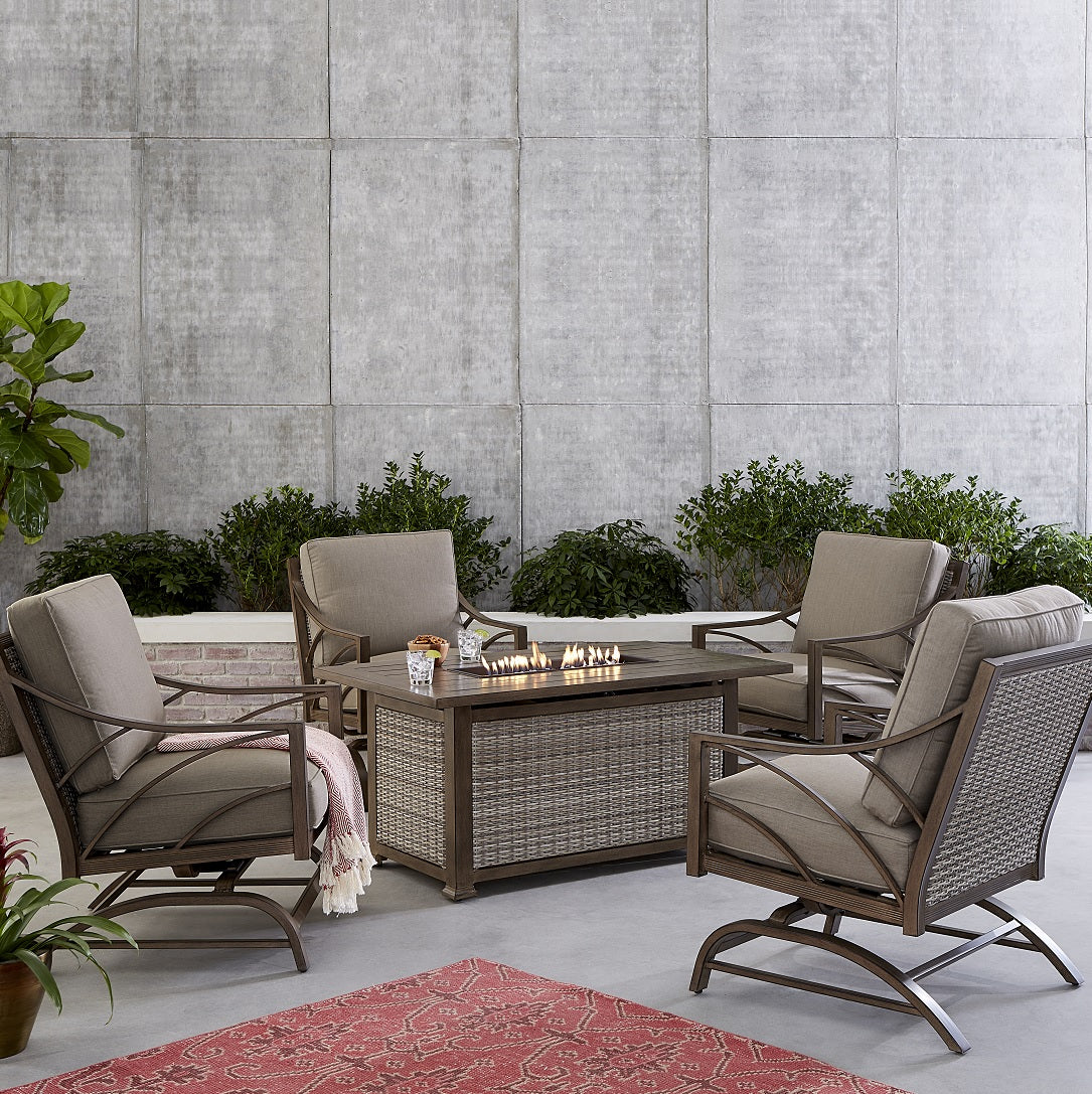 Peoria Deep Seating Fire Pit Chat Sets