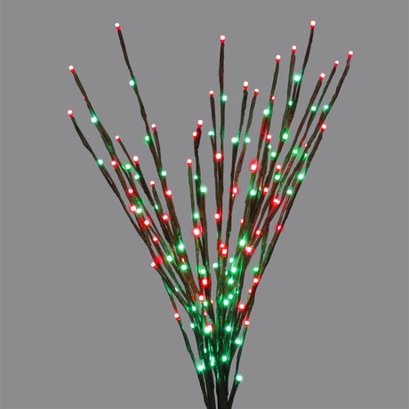 36" LED Twinkle Burst Twig Bush Wire Decor
