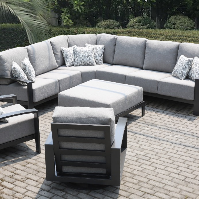 Saddlebrook Cushioned Patio Sectional Deep Seating Sets