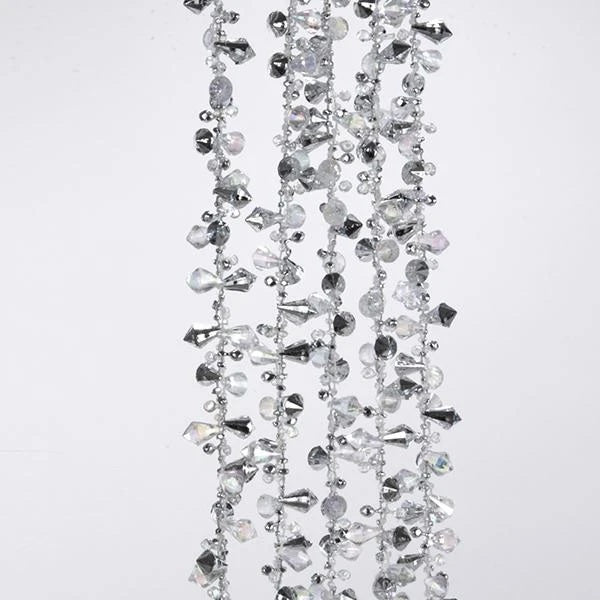 Iridescent beaded decorating garland.