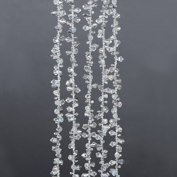 Iridescent beaded decorating garland.