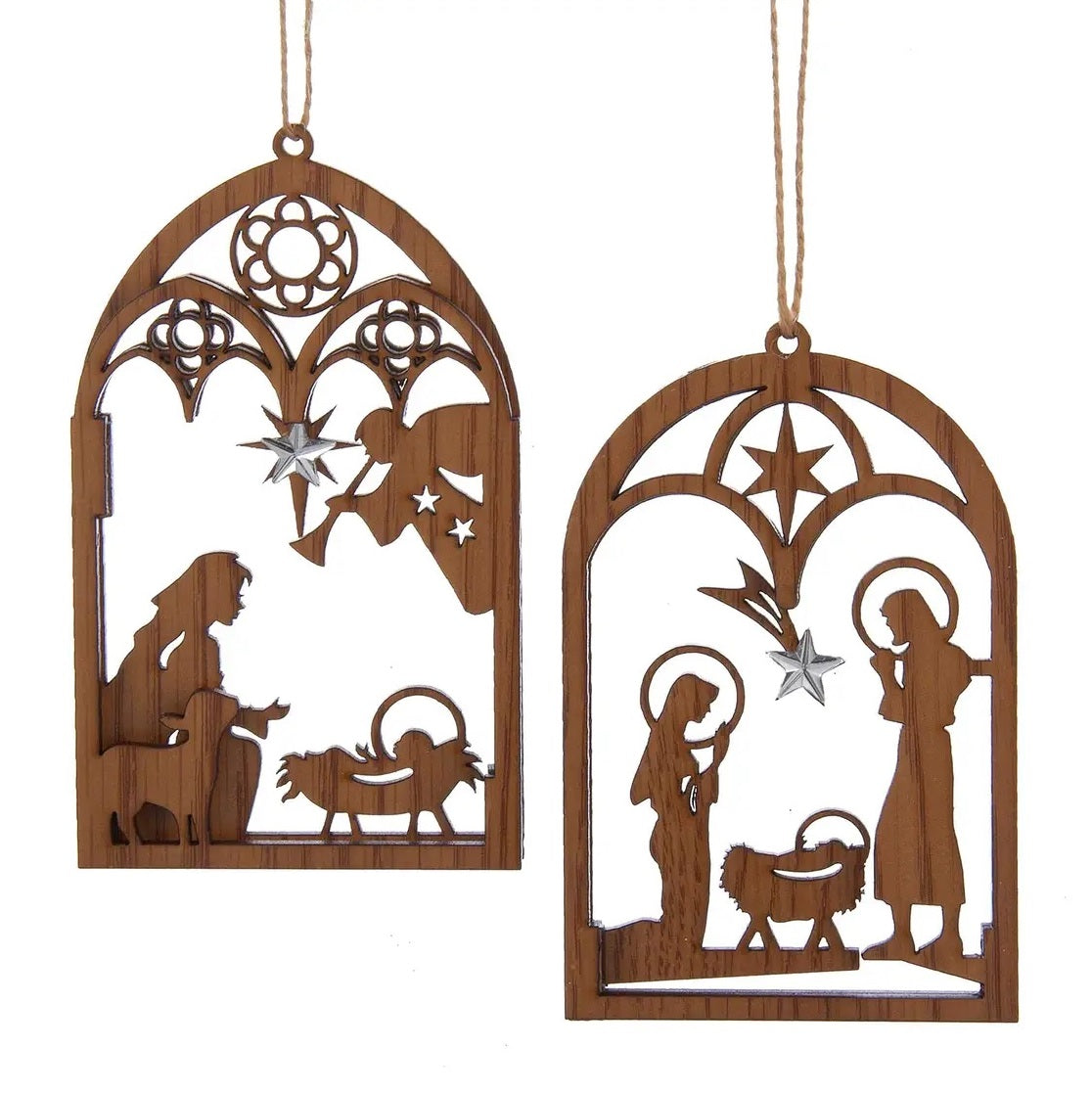5.5" Wooden Nativity Ornament