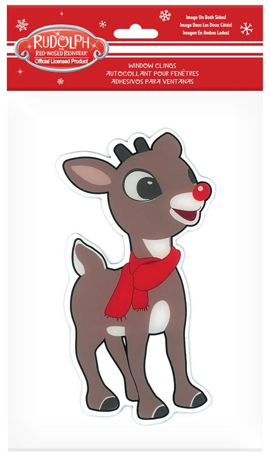 Rudolph the Red-Nosed Reindeer Gel Window Cling