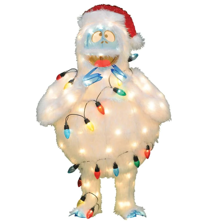 3D Lighted Soft Tinsel Bumble Sculpture