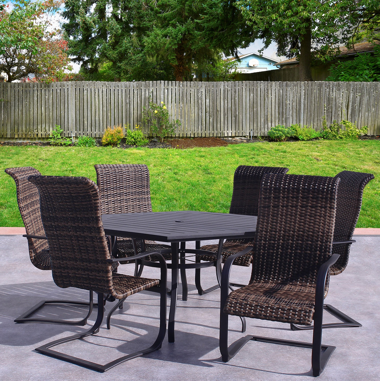 Dublin Woven Sling Spring Patio Dining Sets