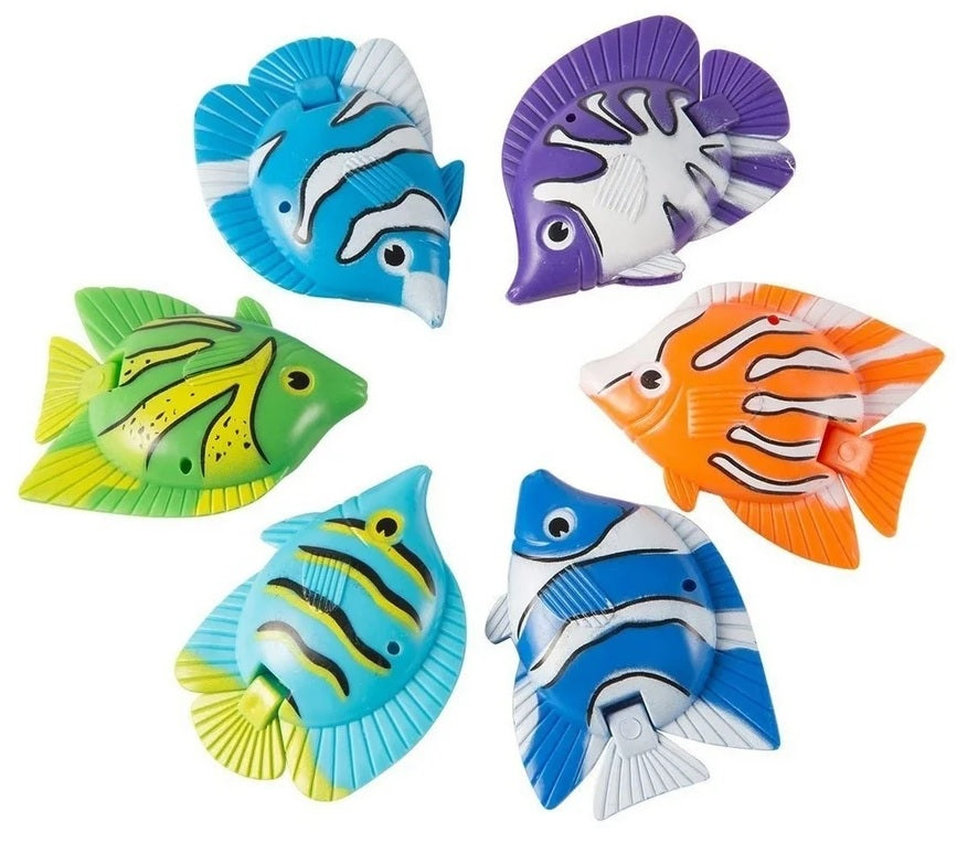 Pool game consisting of a net and colorful fish. Perfect for diving games.