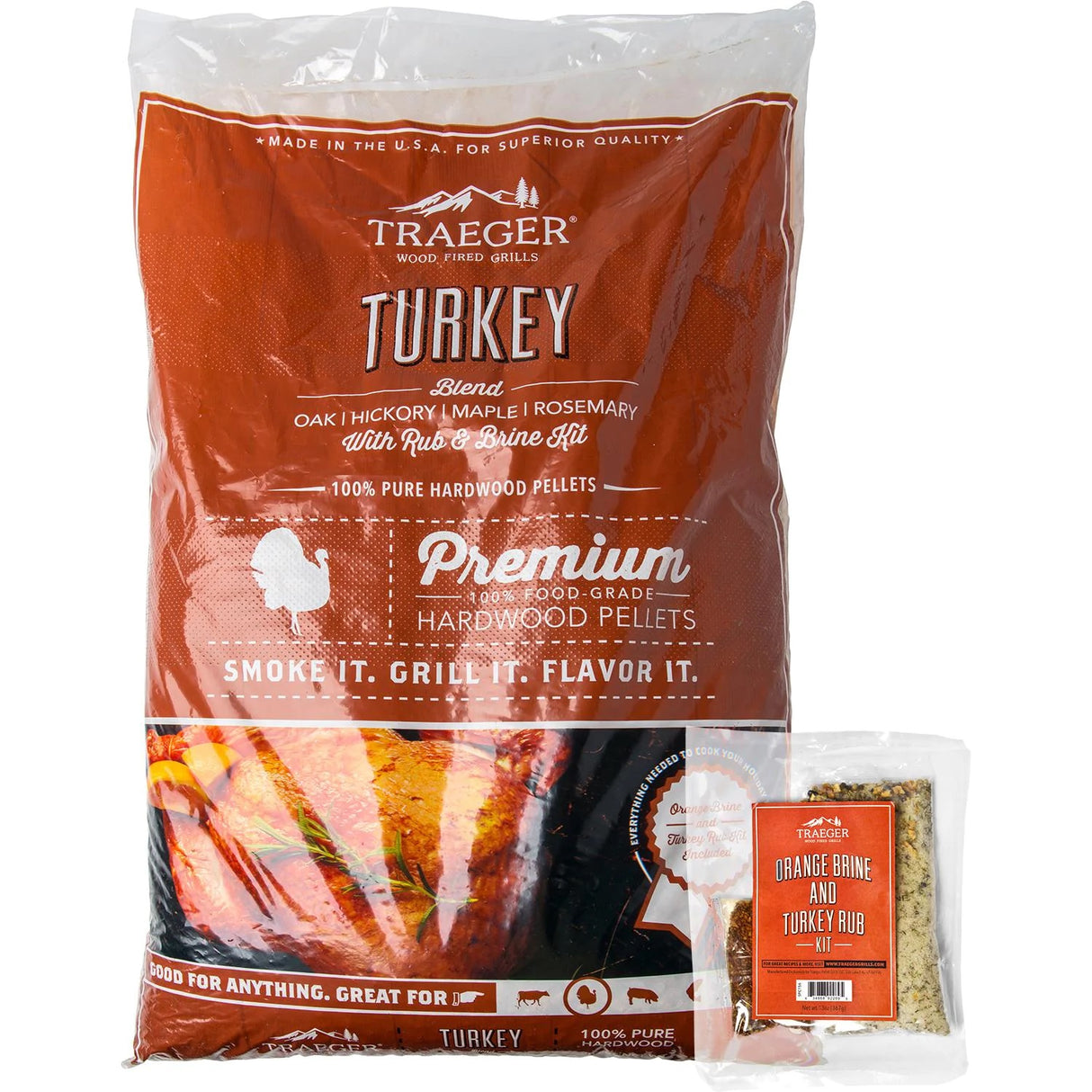 Traeger Turkey Blend with Brine Wood Pellets 20 lb. Bag