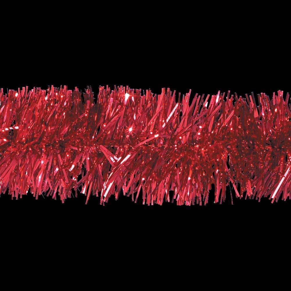 15' Red Tinsel Christmas Garland