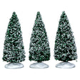 Village accessories for a Lemax display. Designed to look like three snow-covered trees.