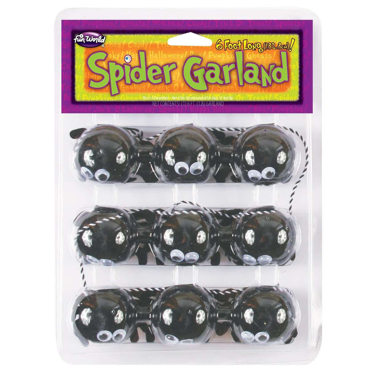 Fun Halloween garland for decorating. One is ghosts, one is pumpkins and one is spiders.