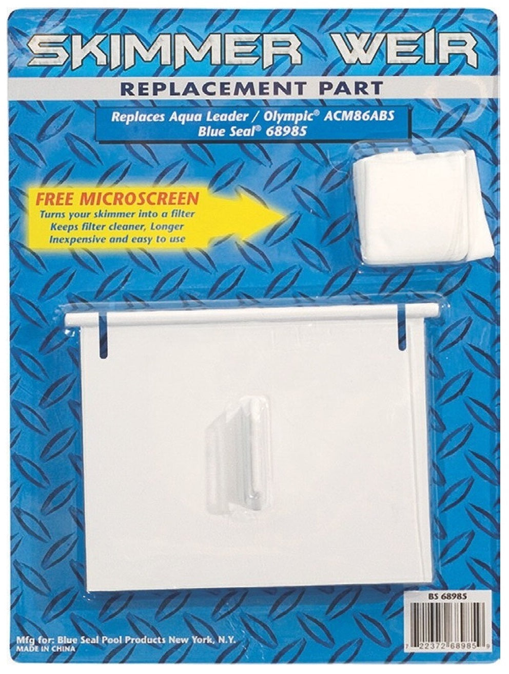 Skimmer Weir BS 68985