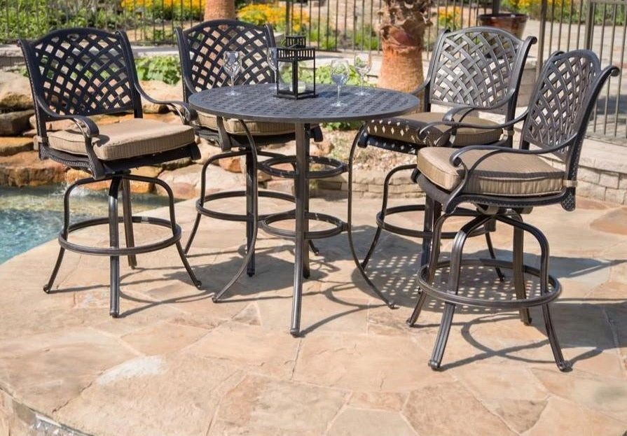 Stonegate Cushioned Bar Height Patio Set