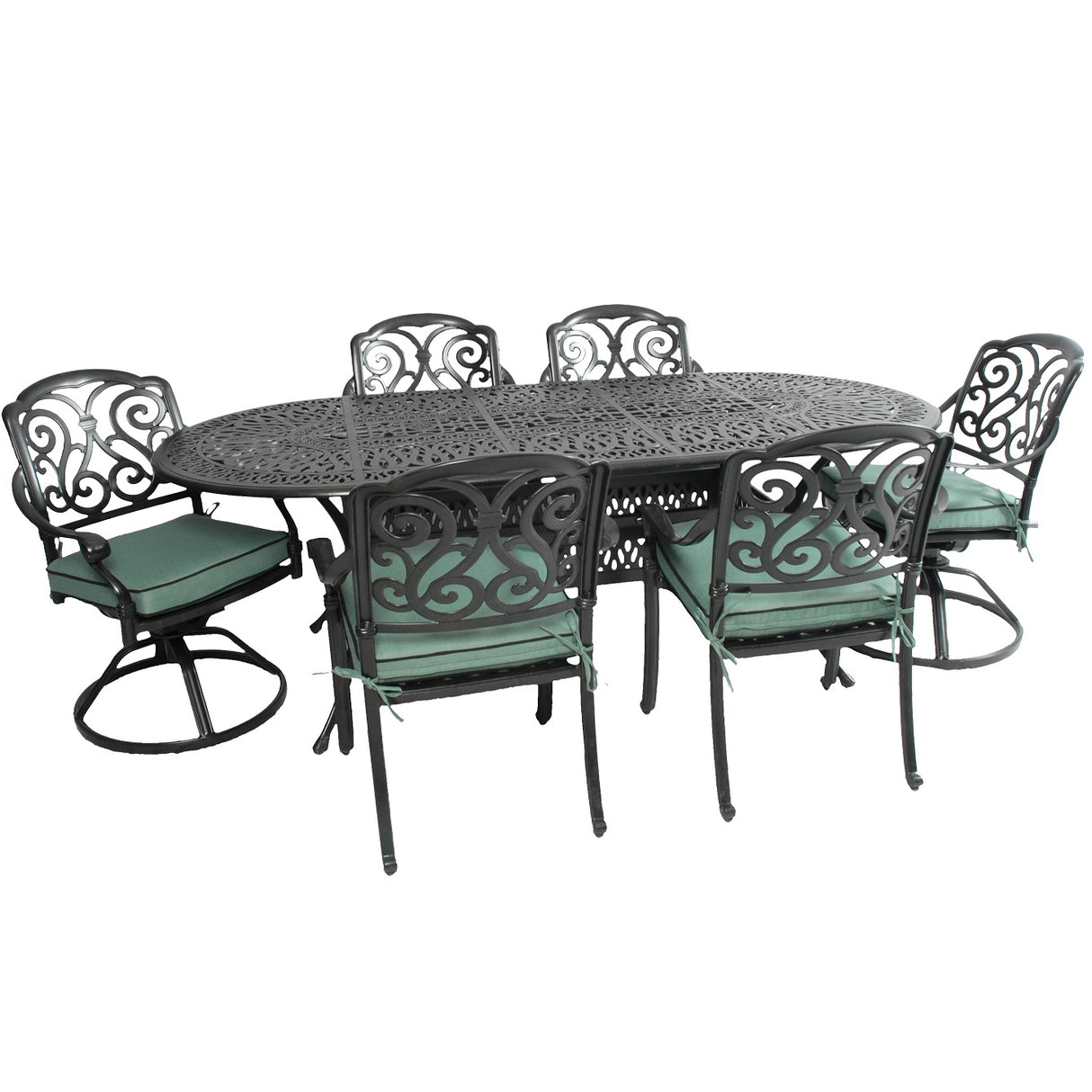 Shoreline Cast Aluminum Cushioned Patio Dining Sets