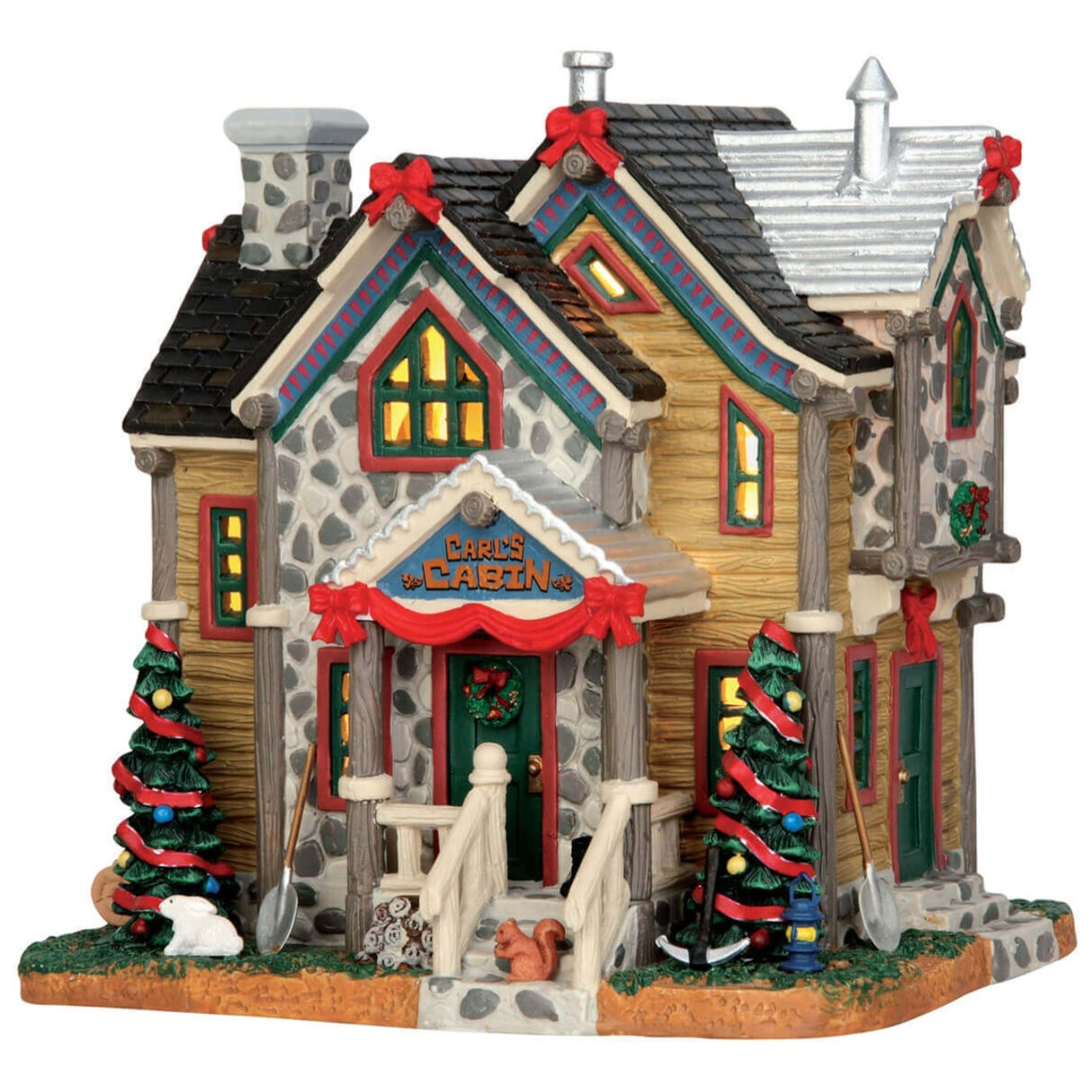 Lemax Vail Village Lighted Building: Carl's Cabin #55938