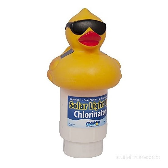 Solar Powered LED Derby Duck Pool Chlorinator 8002
