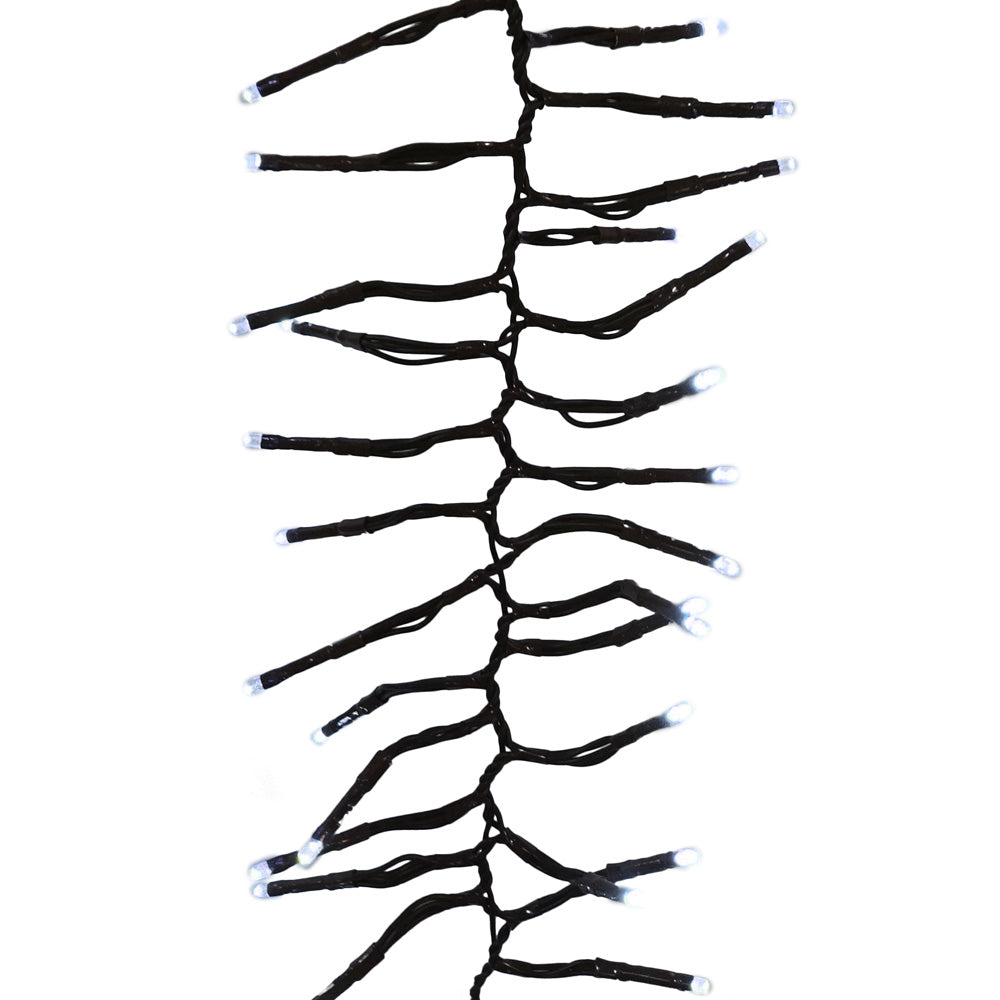 Strand of Pure White Cluster Christmas Rice Lights