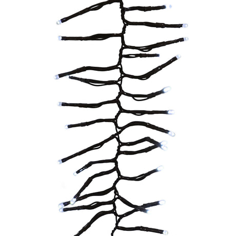 Strand of Pure White Cluster Christmas Rice Lights